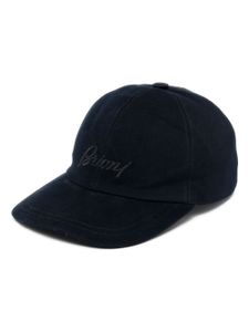 Brioni casquette à logo brodé - Bleu