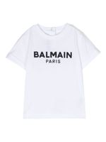 Balmain Kids t-shirt en coton à logo brodé - Blanc - thumbnail