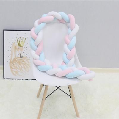 2M pure kleur weven knoop voor baby kamer decor wieg beschermer pasgeboren baby bed bumper beddengoed accessoires (wit roze blauw) 2M pure kleur weven knoop voor baby kamer decor wieg beschermer pasgeboren baby bed bumper beddengoed accessoires (wit roze blauw)