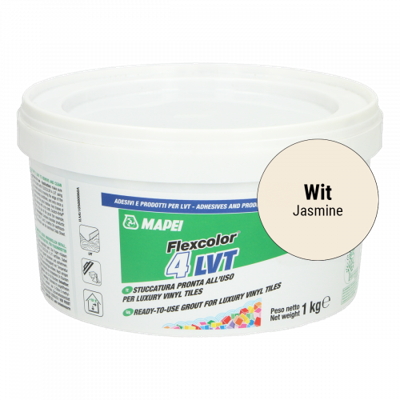 Voegpasta PVC vloeren 1kg wit jasmine