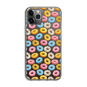 Pink donuts: iPhone 11 Pro Max Transparant Hoesje