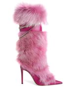 Giuseppe Zanotti bottes Amaia Chain en fourrure artificielle - Rose