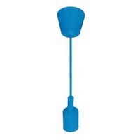 LED Hanglamp - Hangverlichting - Turno - Rond - Mat Blauw Kunststof - E27 - thumbnail