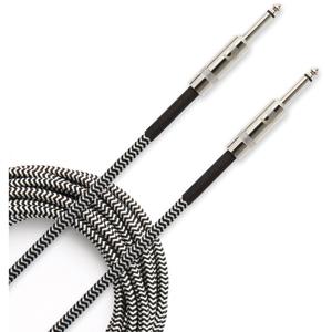 D'Addario PW-BG-10BG Braided instrumentkabel grijs 10ft (3.05 m) recht-recht