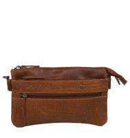 DSTRCT DSTRCT - Flora fountain Croco clutch Cognac Leer Clutches