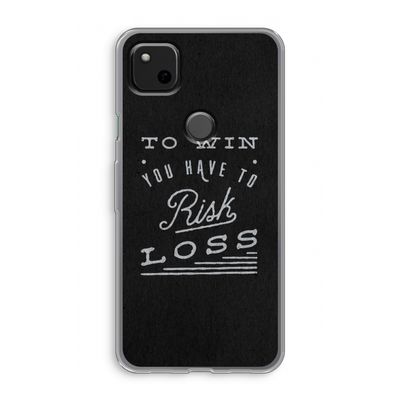 Risk loss: Google Pixel 4a Transparant Hoesje