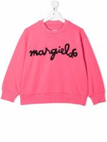 MM6 Maison Margiela Kids sweat à logo imprimé - Rose - thumbnail