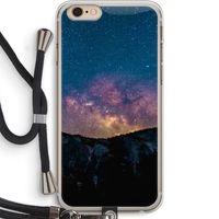Travel to space: iPhone 6 PLUS / 6S PLUS Transparant Hoesje met koord