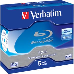 Verbatim, BD-R Single Layer 25GB 6x White Blue Surface Hard Coat