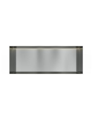 Hotbath &MORE Inbouwnis 30x80x10cm frameless + LED RVS 316