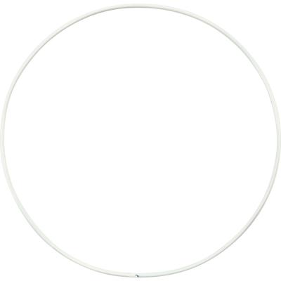 Creativ Company Metalen draadring, d 15 cm, dikte 2 mm, wit, 10 stuk/ 1 doos