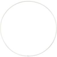 Creativ Company Metalen draadring, d 15 cm, dikte 2 mm, wit, 10 stuk/ 1 doos