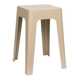 Home Deco Factory zit krukje/stoel - beige - D34 x H47 cm - Stapelbaar