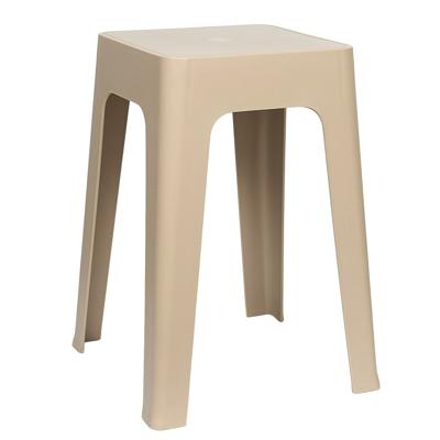 Home Deco Factory zit krukje/stoel - beige - D34 x H47 cm - Stapelbaar