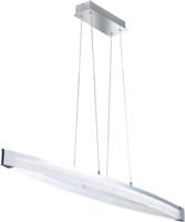 LED Hanglamp V linear - Dimbaar warm wit licht - In hoogte verstelbaar - Zilver LED Hanglamp V linear - Dimbaar warm wit licht - In hoogte verstelbaar - Zilver