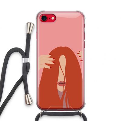 Woke up like this: iPhone SE 2020 Transparant Hoesje met koord