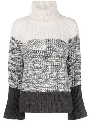 3.1 Phillip Lim pull nervuré à col roulé - Multicolore