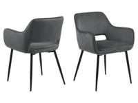 Set van 2 stoelen RAJA grijs