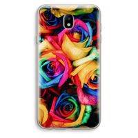 Neon bloemen: Samsung Galaxy J7 (2017) Transparant Hoesje