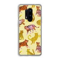 Cute Tigers and Leopards: OnePlus 8 Pro Transparant Hoesje