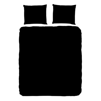 Dekbedovertrek Pure Uni Effen 240x200 Cm Zwart Anti Allergie & Anti Huisstofmijt Pure - Dekbed-Discounter.nl
