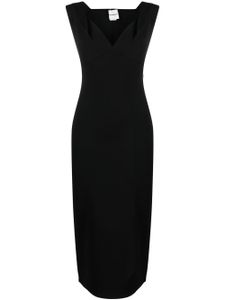 Roland Mouret robe mi-longue à encolure cœur - Noir