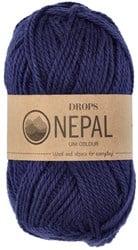 Drops Nepal Uni Colour 1709 Marineblauw