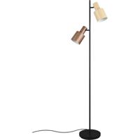 LED Vloerlamp - Trion Guido - E27 Fitting - 2-lichts - IP20 - Voetschakelaar - Multikleur - Metaal