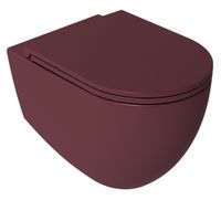 Sapho Infinity toiletpot randloos met softclose zitting rood mat - thumbnail
