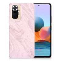 Xiaomi Redmi Note 10 Pro | TPU | Siliconen hoesje | Marble Pink - Origineel Cadeau Vriendin