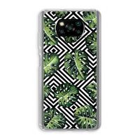 Geometrische jungle: Xiaomi Poco X3 NFC Transparant Hoesje