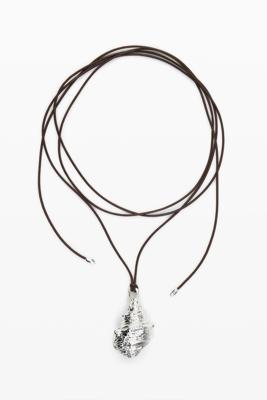 Hanger koord schelp bad zilver Zalio - BLACK - U