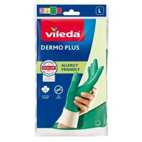 Vileda Dermo Plus “L” Handschoenen Groen Katoen, Nitril