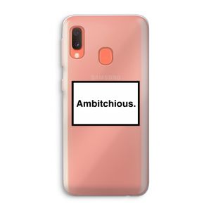 Ambitchious: Samsung Galaxy A20e Transparant Hoesje