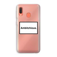 Ambitchious: Samsung Galaxy A20e Transparant Hoesje