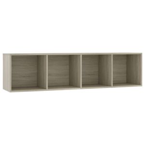 The Living Store Boekenkast - Boekenkast - 143 x 30 x 36 cm - Sonoma Eiken