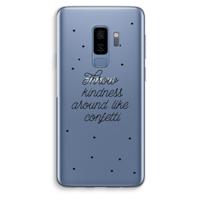 Confetti: Samsung Galaxy S9 Plus Transparant Hoesje - thumbnail