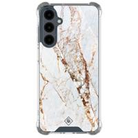 Samsung Galaxy A17 shockproof hoesje - Marmer goud