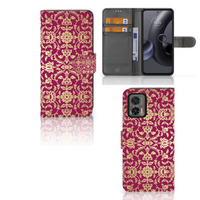 Wallet Case Motorola Edge 30 Neo Barok Pink - thumbnail