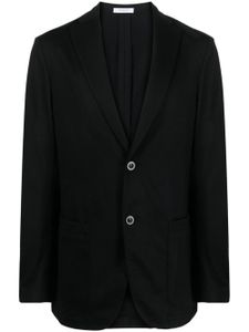 Boglioli blazer en laine vierge à simple boutonnage - Noir