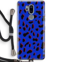 Blue Leopard: LG G7 Thinq Transparant Hoesje met koord