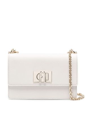 Furla sac à bandoulière 1927 à plaque logo - Blanc
