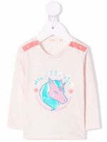 Billieblush t-shirt à logo imprimé - Rose