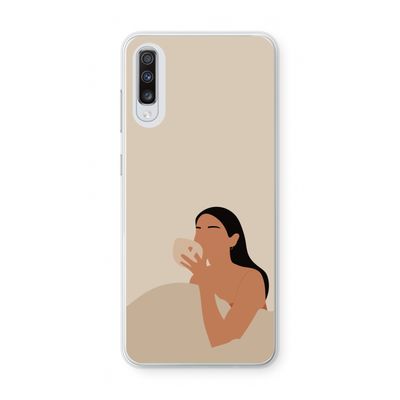 Fresh coffee: Samsung Galaxy A70 Transparant Hoesje