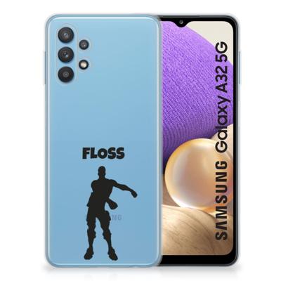 Samsung Galaxy A32 5G Telefoonhoesje met Naam Floss Samsung Galaxy A32 5G Telefoonhoesje met Naam Floss