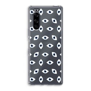 Eyes pattern: Sony Xperia 5 Transparant Hoesje