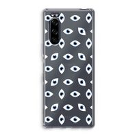 Eyes pattern: Sony Xperia 5 Transparant Hoesje