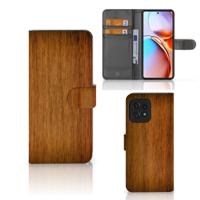 Motorola Edge 40 Pro | Book Style Case | Donker Hout Motorola Edge 40 Pro | Book Style Case | Donker Hout