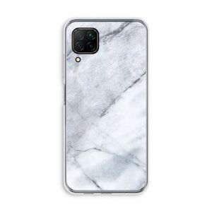 Witte marmer: Huawei P40 Lite Transparant Hoesje