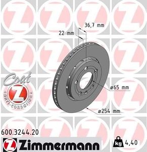 Remschijf Coat Z 600324420